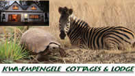 Kwa-Empengele Cottages are situated in the Rhenosterspruit Nature Reserve in the Cradle of Mankind Heritage site. 
